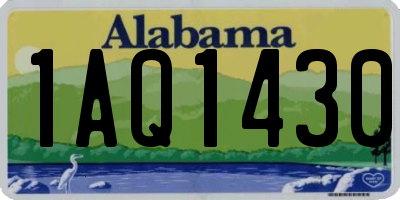 AL license plate 1AQ1430