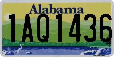 AL license plate 1AQ1436