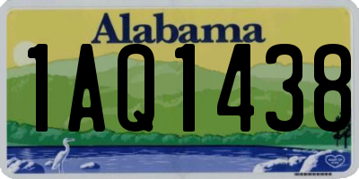 AL license plate 1AQ1438