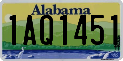 AL license plate 1AQ1451