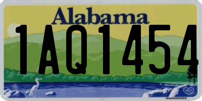 AL license plate 1AQ1454
