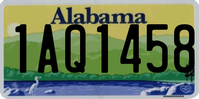 AL license plate 1AQ1458