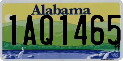 AL license plate 1AQ1465