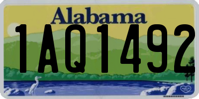AL license plate 1AQ1492