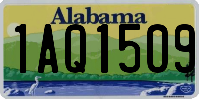 AL license plate 1AQ1509