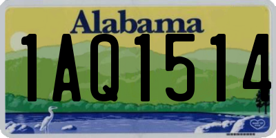 AL license plate 1AQ1514