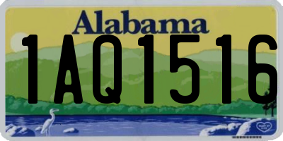 AL license plate 1AQ1516