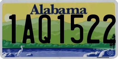 AL license plate 1AQ1522