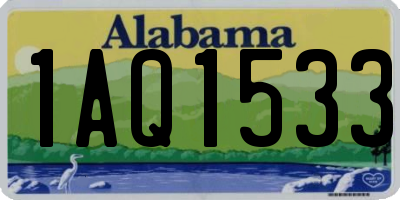 AL license plate 1AQ1533