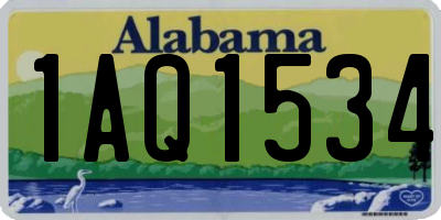 AL license plate 1AQ1534