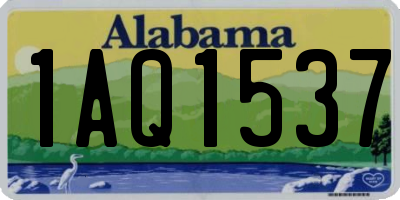 AL license plate 1AQ1537