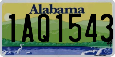 AL license plate 1AQ1543