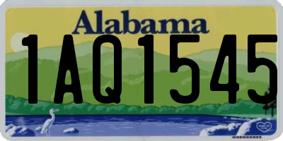 AL license plate 1AQ1545