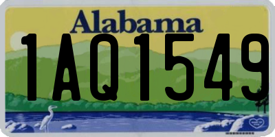 AL license plate 1AQ1549