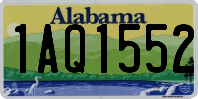 AL license plate 1AQ1552
