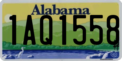 AL license plate 1AQ1558