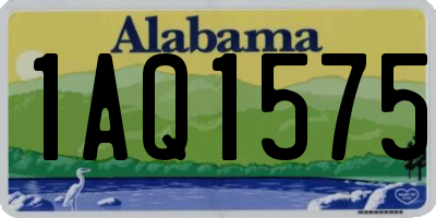 AL license plate 1AQ1575