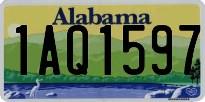 AL license plate 1AQ1597