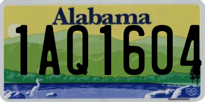 AL license plate 1AQ1604
