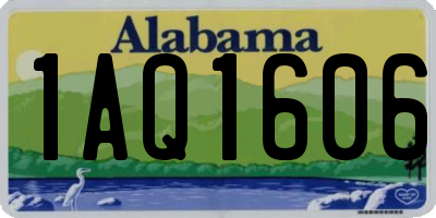 AL license plate 1AQ1606