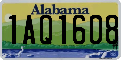 AL license plate 1AQ1608