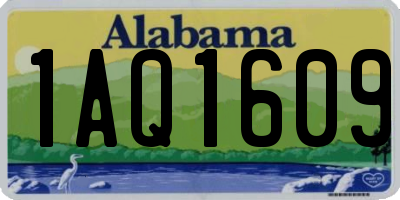 AL license plate 1AQ1609