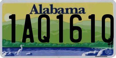 AL license plate 1AQ1610