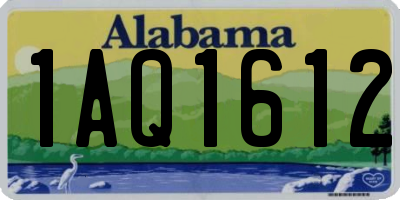 AL license plate 1AQ1612
