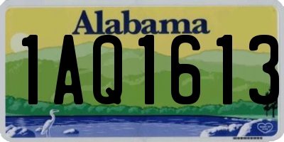 AL license plate 1AQ1613
