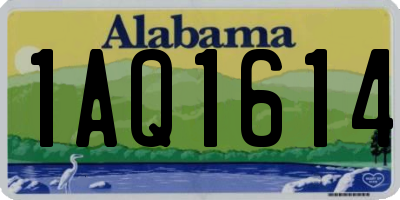 AL license plate 1AQ1614