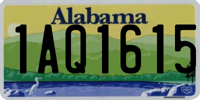 AL license plate 1AQ1615