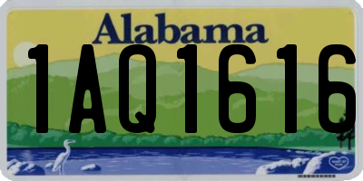 AL license plate 1AQ1616