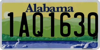 AL license plate 1AQ1630