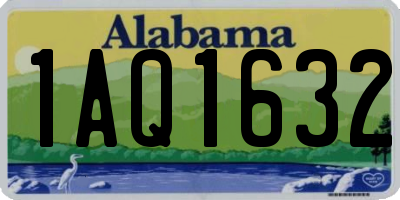 AL license plate 1AQ1632