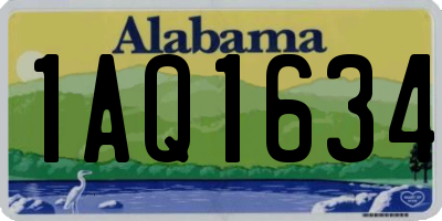 AL license plate 1AQ1634