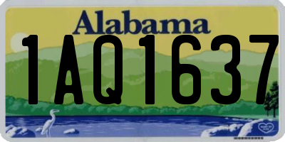 AL license plate 1AQ1637