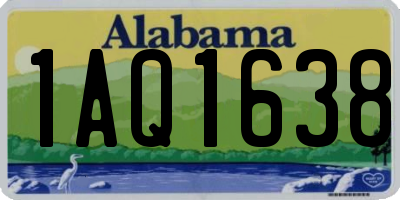 AL license plate 1AQ1638