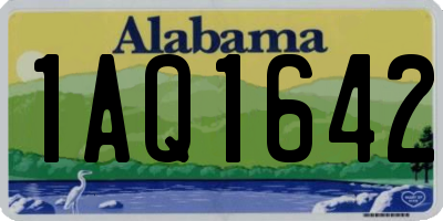 AL license plate 1AQ1642