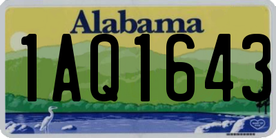 AL license plate 1AQ1643