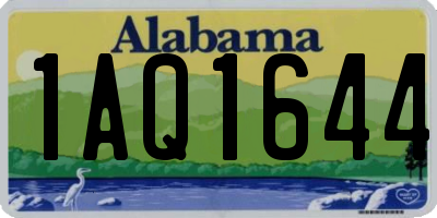 AL license plate 1AQ1644