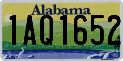 AL license plate 1AQ1652