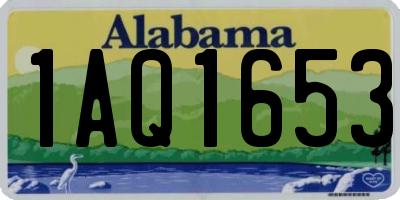 AL license plate 1AQ1653