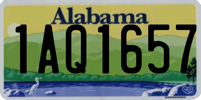 AL license plate 1AQ1657