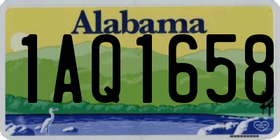 AL license plate 1AQ1658