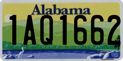 AL license plate 1AQ1662