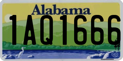 AL license plate 1AQ1666