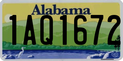 AL license plate 1AQ1672