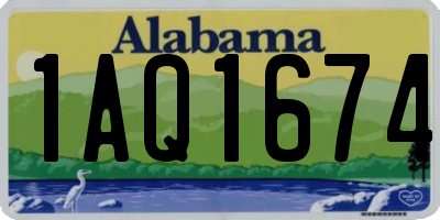 AL license plate 1AQ1674