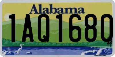 AL license plate 1AQ1680