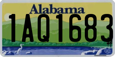 AL license plate 1AQ1683